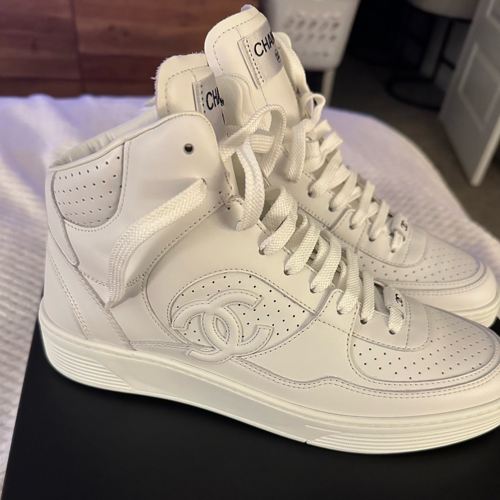 NIB Chanel High Top Sneakers